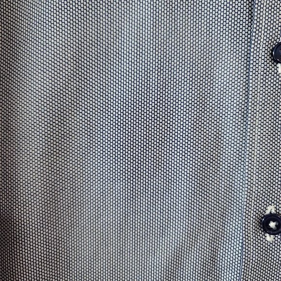 J Hilburn Men's JDesich Button Down Long Sleeve Shirt Navy Check (JADII) Custom - Picture 4 of 16